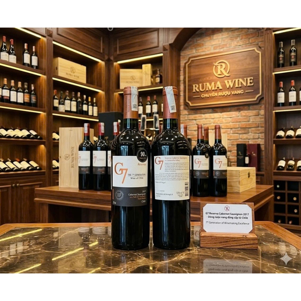 Rượu vang Chile G7 Reserva Cabernet 750ml nhập khẩu nguyên chai