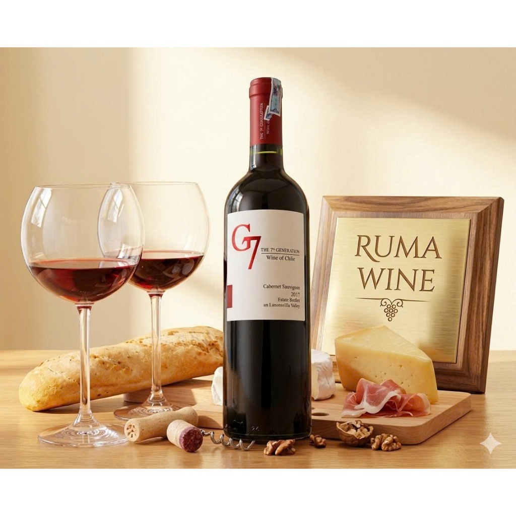 Rượu vang Chile G7 Cab Sau 750ml [ hàng nhập khẩu nguyên chai ]