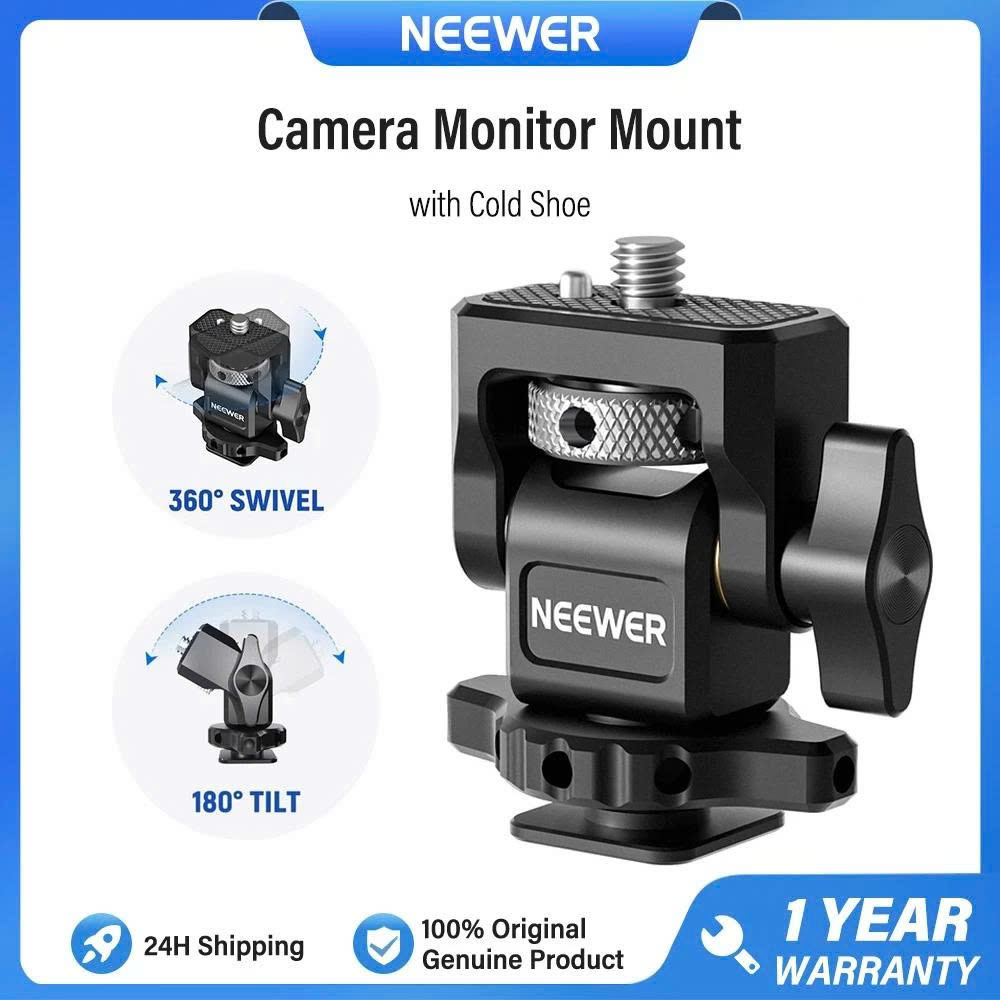 Giá đỡ màn hình NEEWER MA006 có chốt định vị Cold shoe tương thích với lồng SmallRig