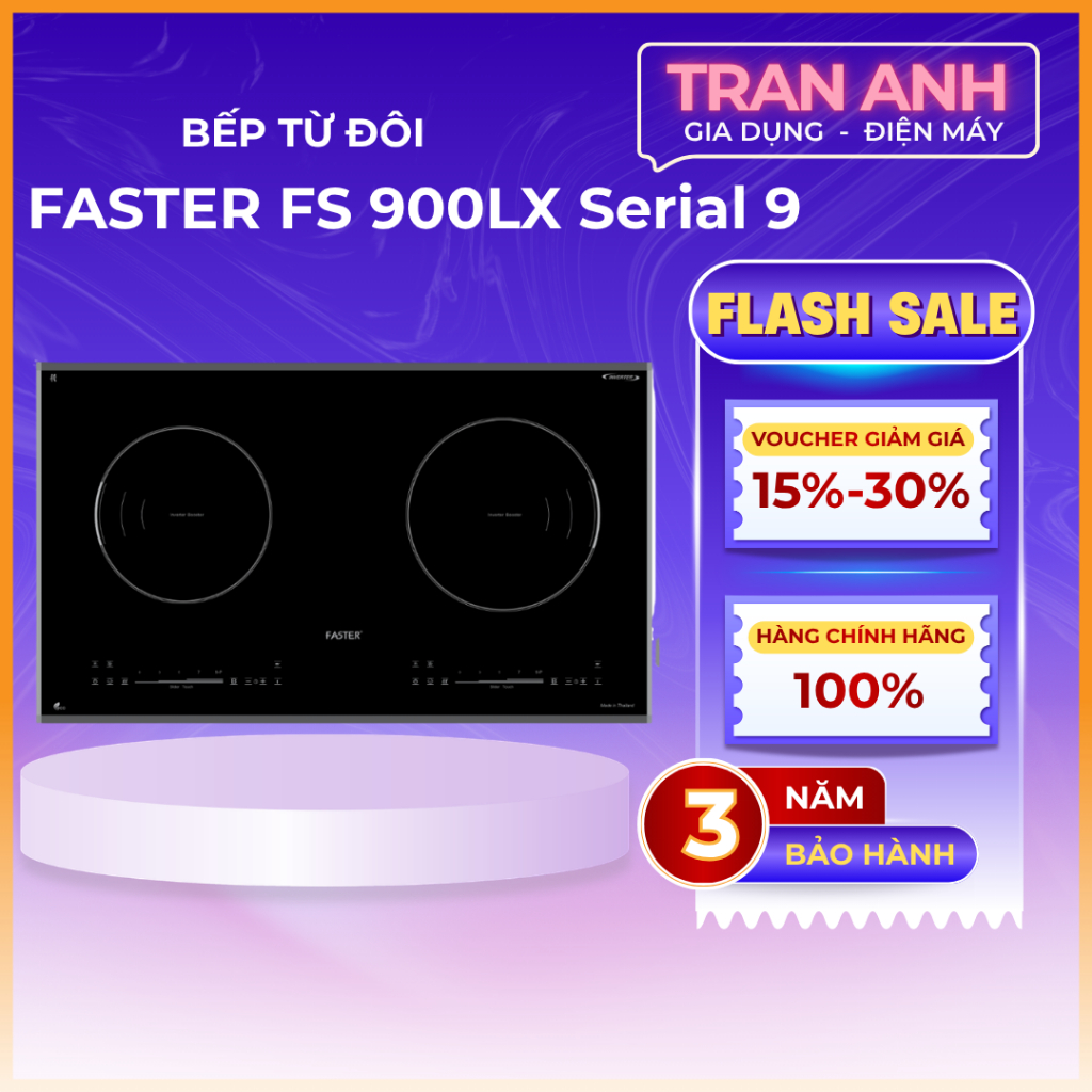 Bếp điện Faster FS 900LX Serial 9 | Nhập khẩu THAILAND | Bảo hành chính hãng 3 năm