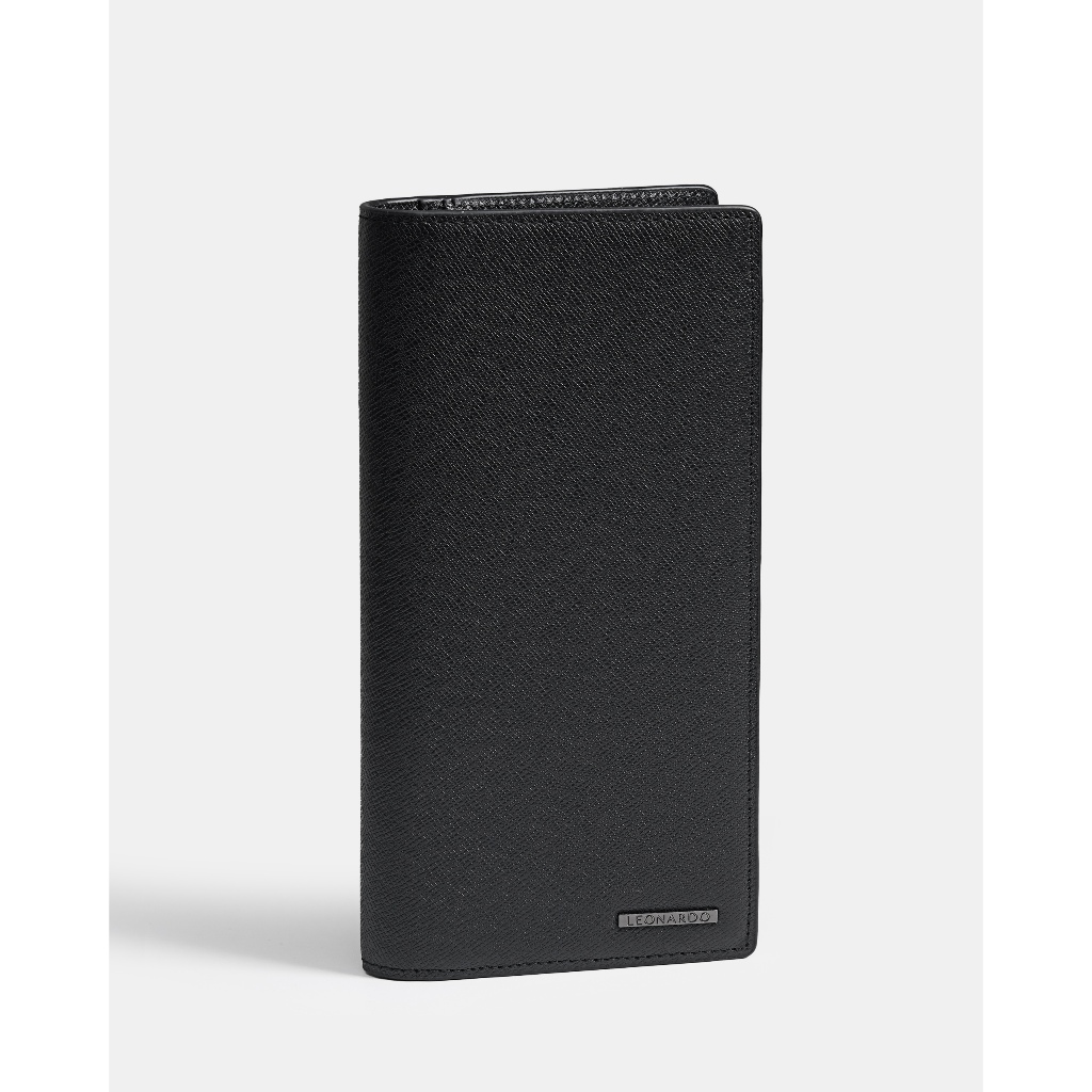 Ví Da Nam Leonardo Ví gập Mercury da Taiga cao cấp ví dài gập nhiều ngăn chống thấm sang trọng