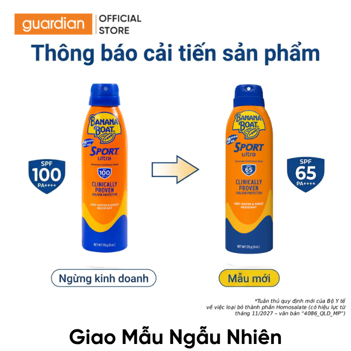 Xịt Chống Nắng Thể Thao Banana Boat SPF65 170G | BigBuy360 - bigbuy360.vn