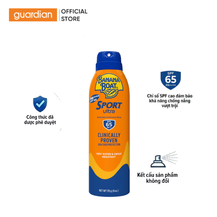Xịt Chống Nắng Thể Thao Banana Boat SPF65 170G | BigBuy360 - bigbuy360.vn
