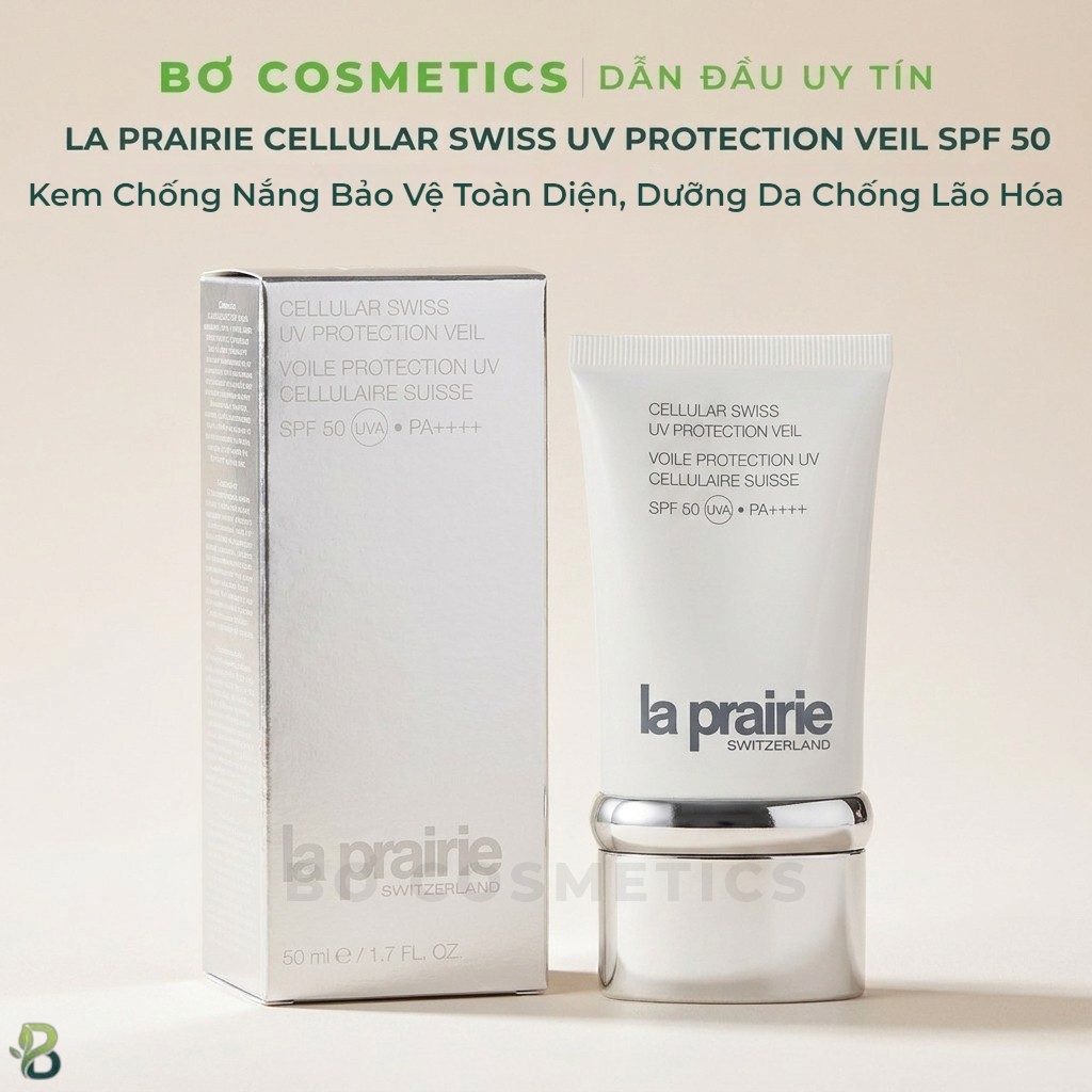 [Bơ Cosmetics] Kem Chống Nắng La Prairie Cellular Swiss UV Protection Veil SPF 50 PA++++ 50ml | Bơ C