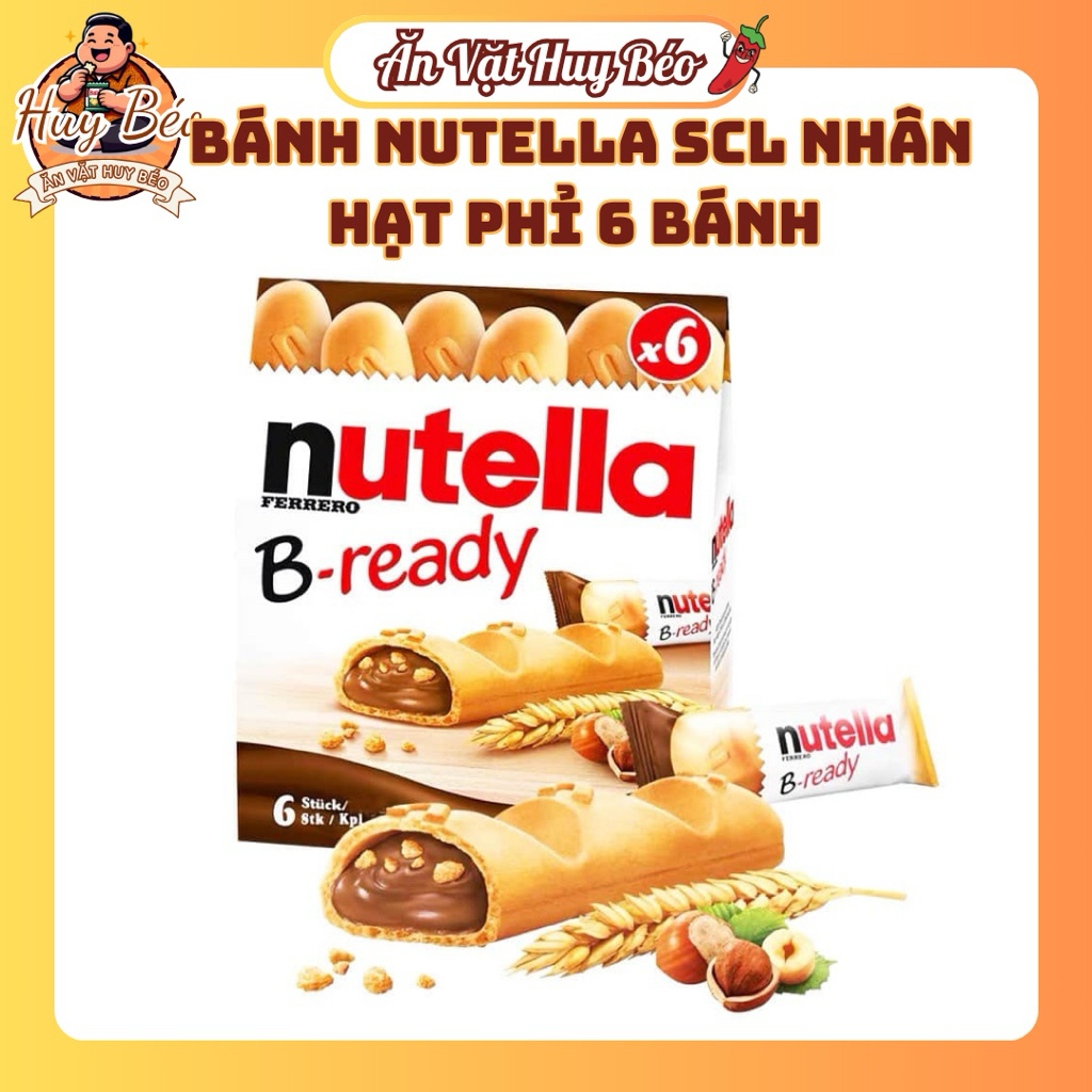 [Date mới] Bánh Nutella B-Ready Ferrero Nhập Khẩu Châu Âu – Nhiều Phân Loại