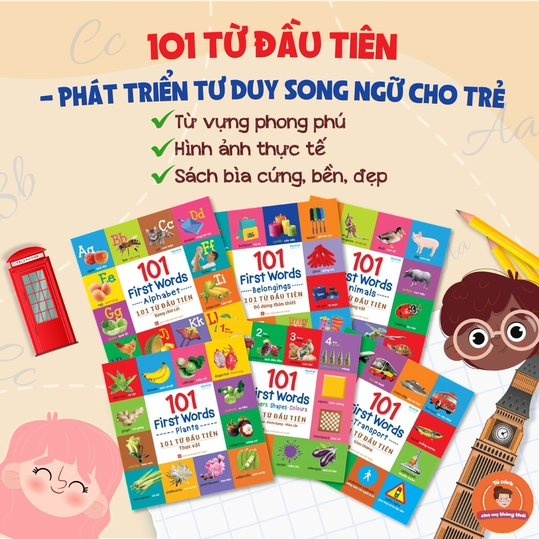 Sách: 101 First Words - 101 Từ Đầu Tiên ( 6 Chủ Đề)