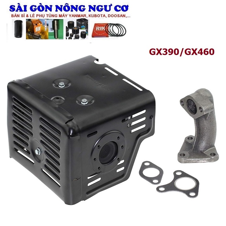 Bô xả máy xăng Honda GX340 GX390 GX420 GX460