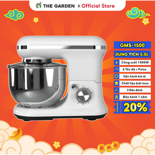 Máy Trộn Bột, Đánh Trứng, Đánh Kem Để Bàn GREENMIX GMS-1500 công suất 1500W, 3 đầu đánh kem, nhồi bột, khuấy, 6 Tốc Độ