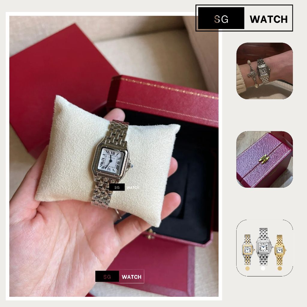 [ SG Watch CT Pan ] Đồng Hồ Unisex Mặt Vuông Cọc Số La Mã Dây Thép Phong Cách Cổ Điển -  Chống Nước 