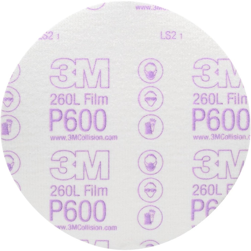 Nhám đĩa film 3M Hookit 260L độ nhám P600 đến 1500