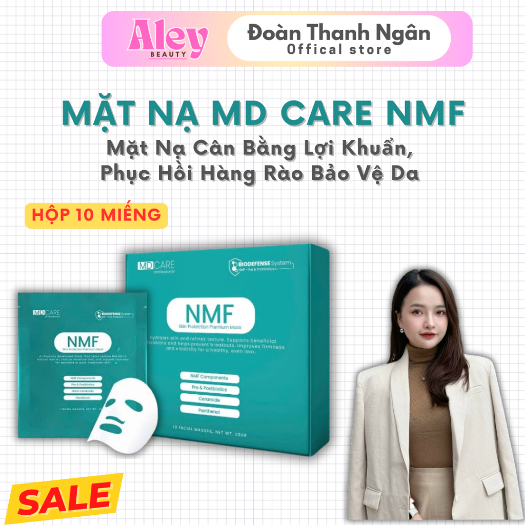 [ HỘP 10 MIẾNG ] Mặt nạ MD Care NMF Skin Protection Premium Mask