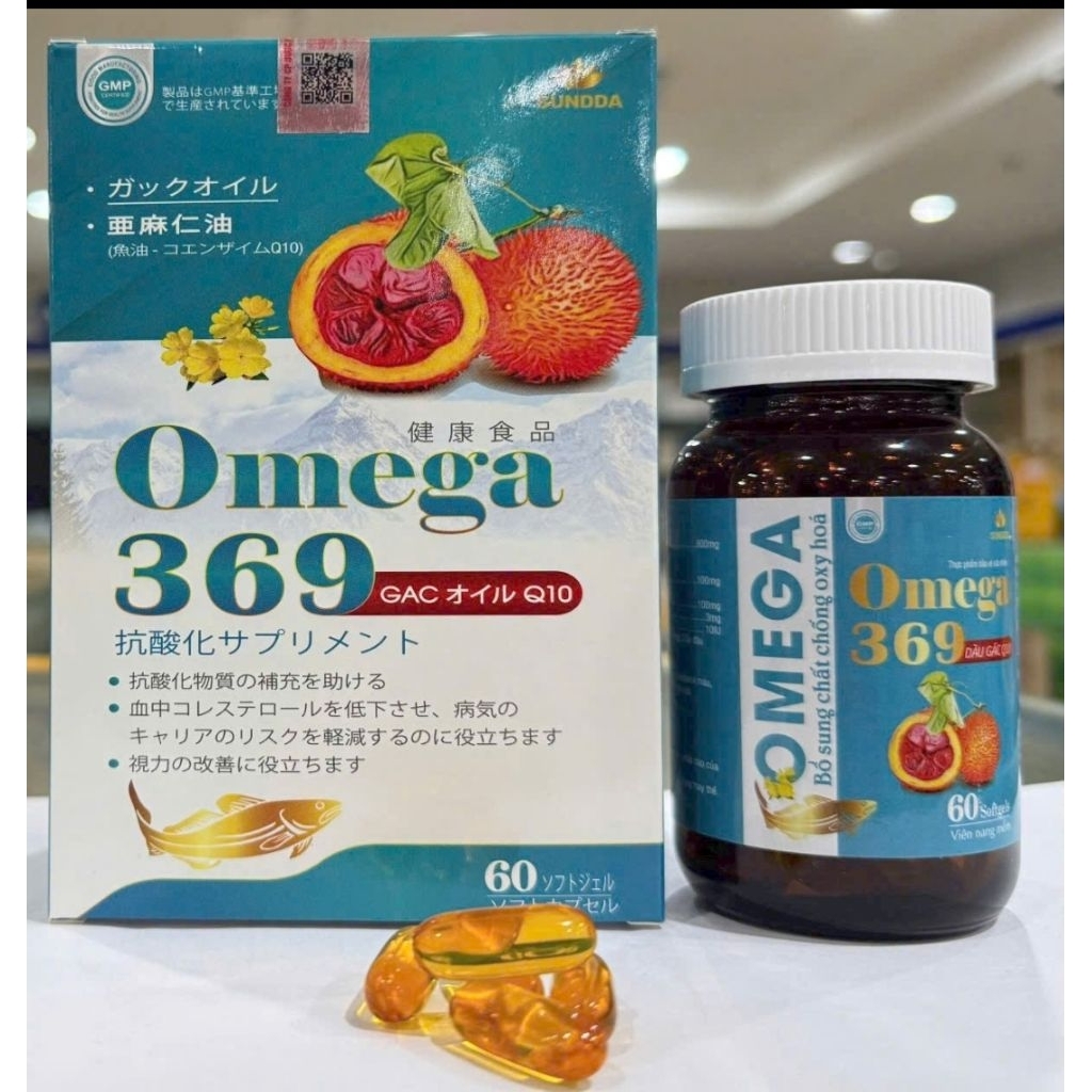 Omega 369 dầu gấc Q10  Dầu Cá omega 369 olive Tăng cường thị lực, Bổ Não, Tăng Cường Thị Lực, Giảm N