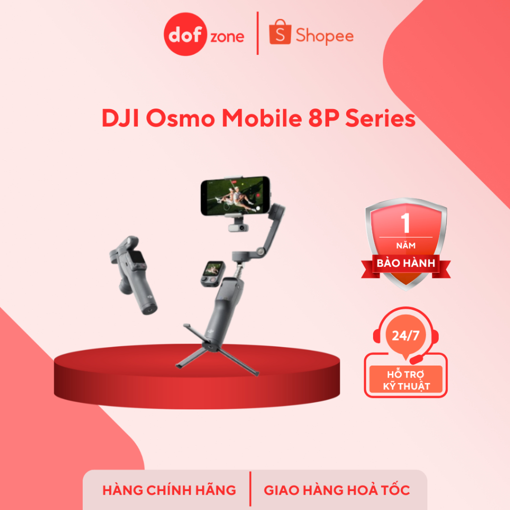 Gimbal cao cấp dùng cho điện thoại DJI Osmo Mobile 8P - Hàng new chính hãng bảo hành 12 tháng | BigBuy360 - bigbuy360.vn