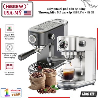Máy pha cà phê espresso hibrew h10b bán tự động thương hiệu mỹ, pha cappuccino - latte