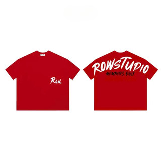 Áo thun tay lỡ unisex nam nữ ROW, Áo phông unisex form rộng