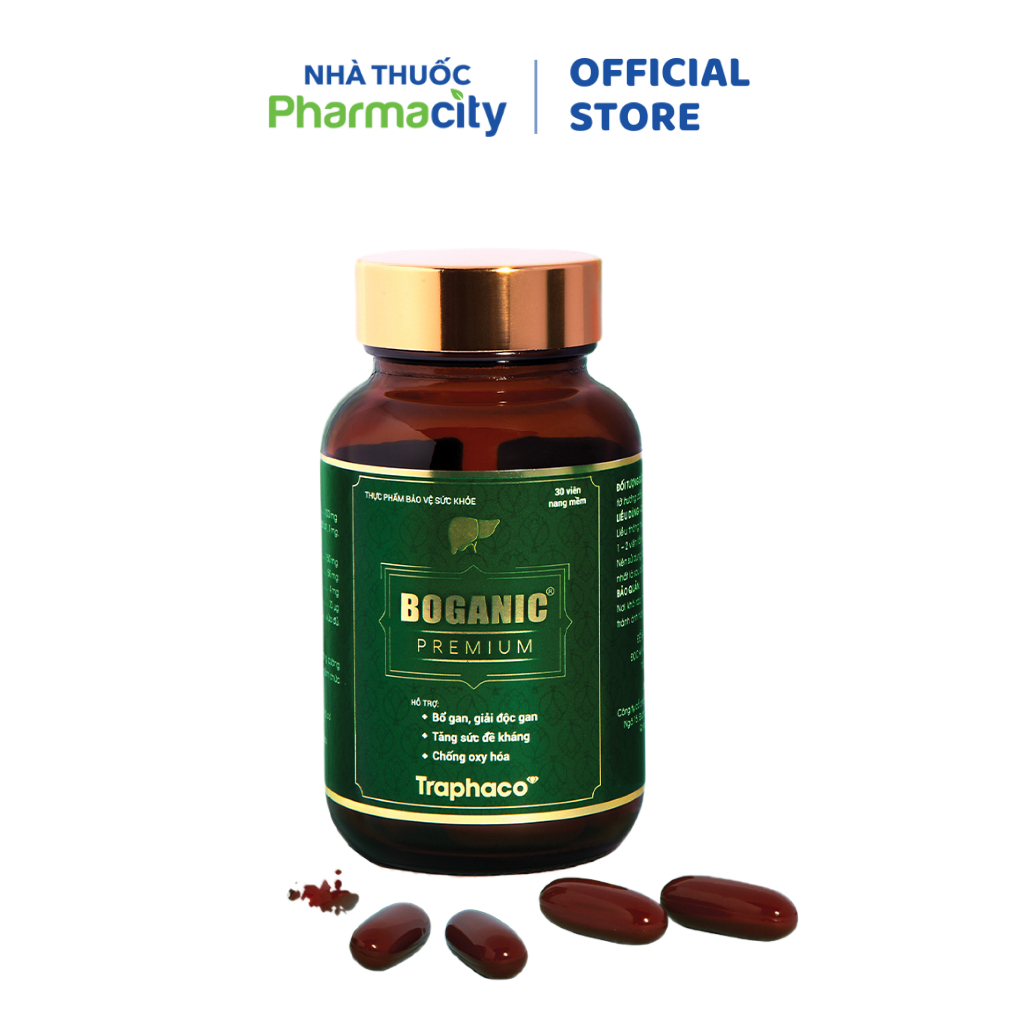 Viên uống Boganic Premium hỗ trợ bổ gan (Hộp 30 viên)