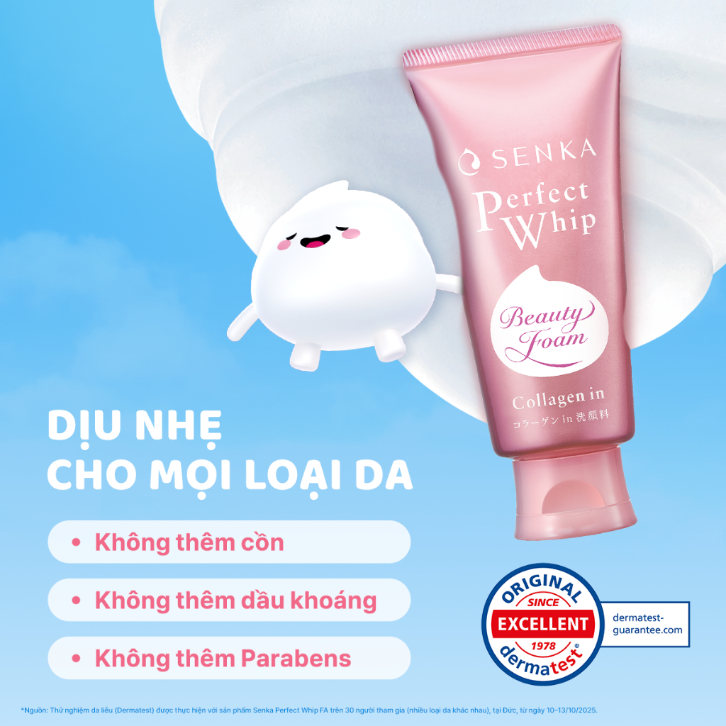 Bộ 02 sữa rửa mặt đàn hồi mướt mịn SENKA PERFECT WHIP collagen in 120g/chai | BigBuy360 - bigbuy360.vn