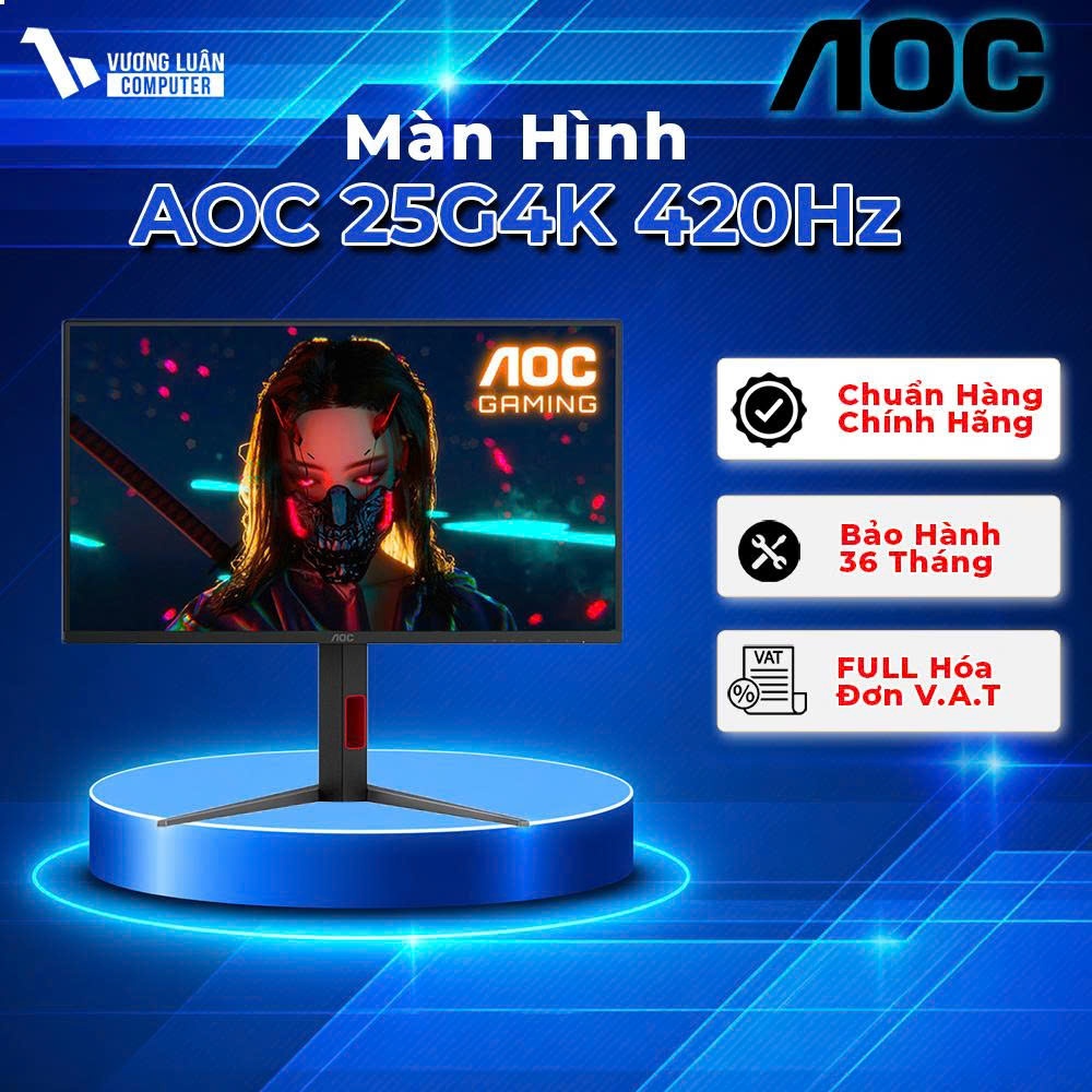 Màn hình AOC GAMING 25G4K 25inch 420Hz 0,3ms IPS Chân xoay NÂNG HẠ - Chính Hãng giá tốt