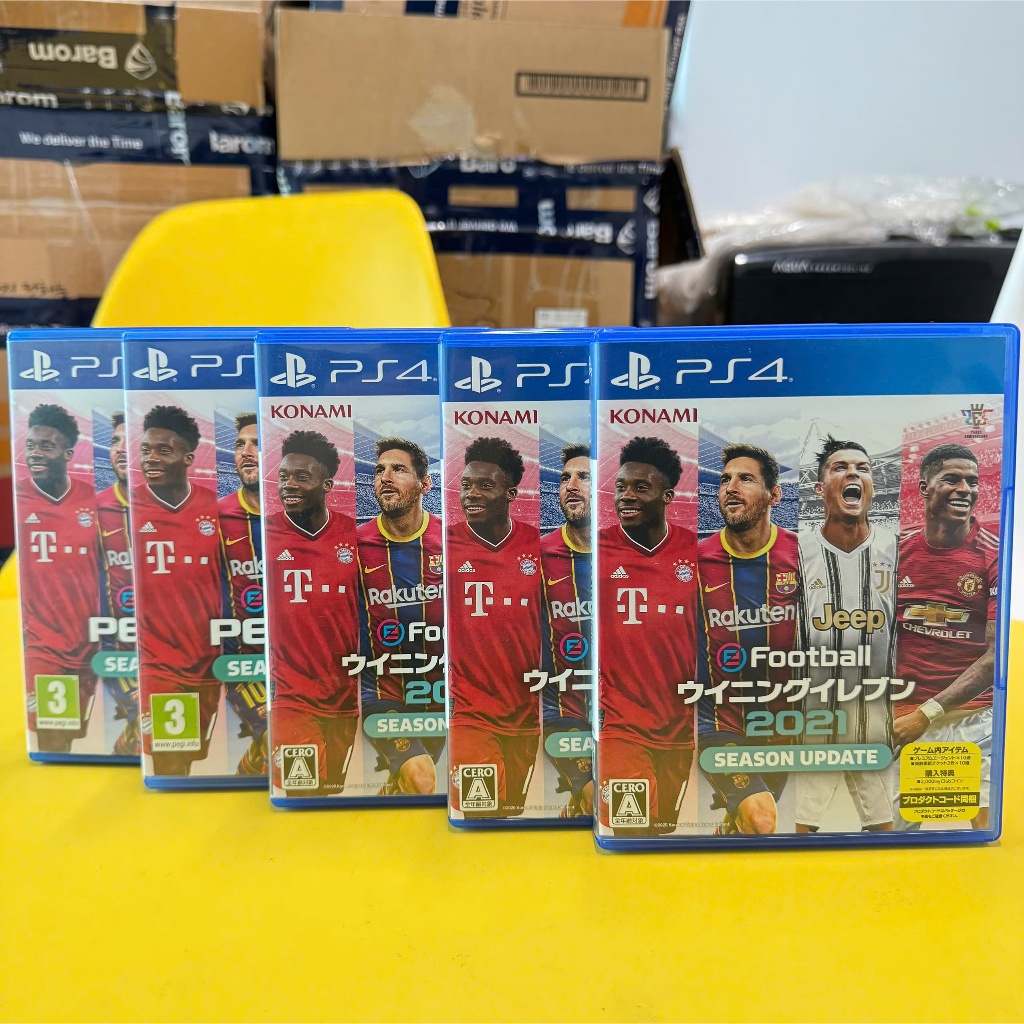 Đĩa Game PS4 / PS5: eFootball PES 2021 Season Update (Hệ Asia/EU) - Fullbox Like New có tiếng anh