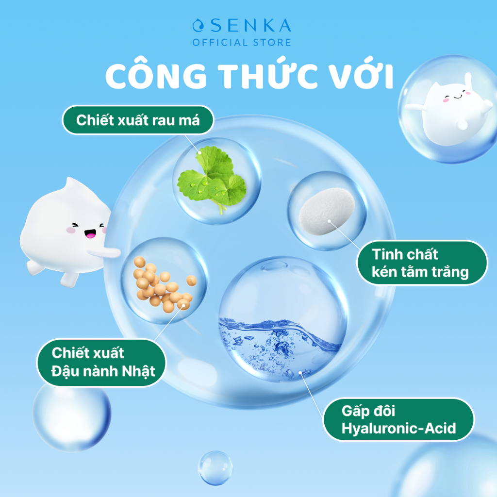 Sữa Rửa Mặt Rau Má Sạch Sâu Lành Tính  SENKA PERFECT WHIP LOW pH CALMING CICA 100G | BigBuy360 - bigbuy360.vn