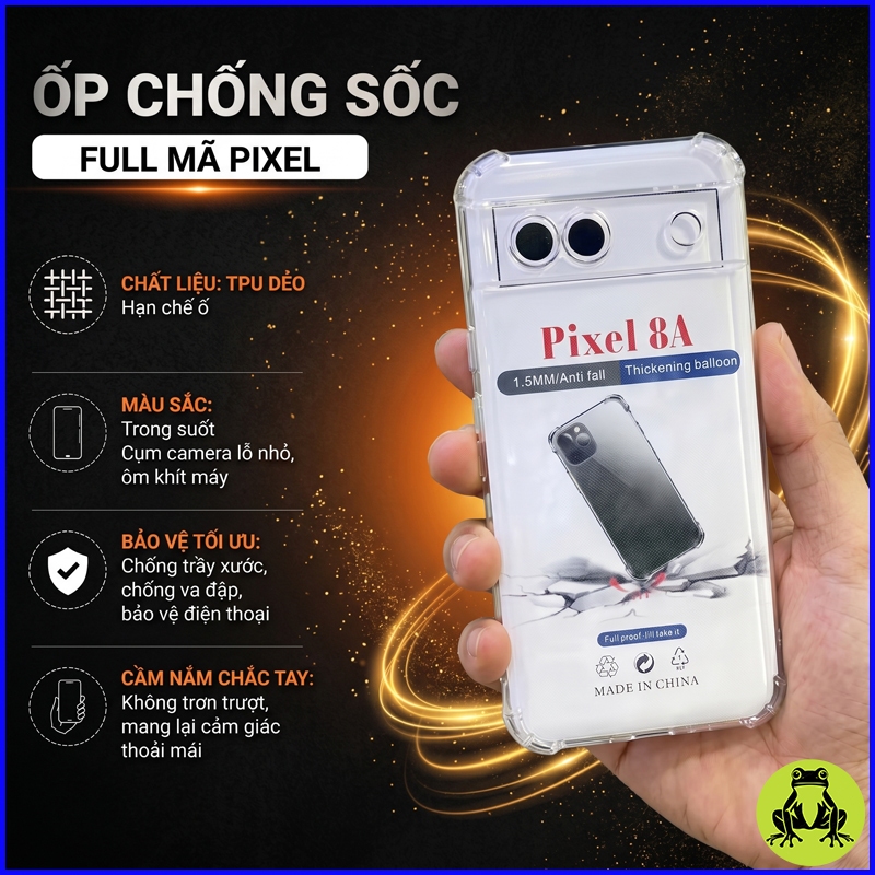 Ốp Lưng Dẻo chống sốc Google Pixel 7/ 7a/ 7Pro/ 8/ 8a/ 8 Pro/ 9/ 9Pro/ 9Pro XL/ 10/ 10 Pro/ 10 Pro X