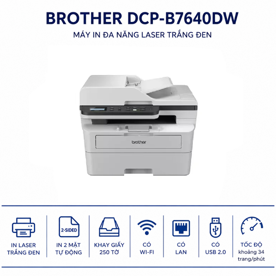 Máy In Laser Đa Năng Brother DCP-B7640DW