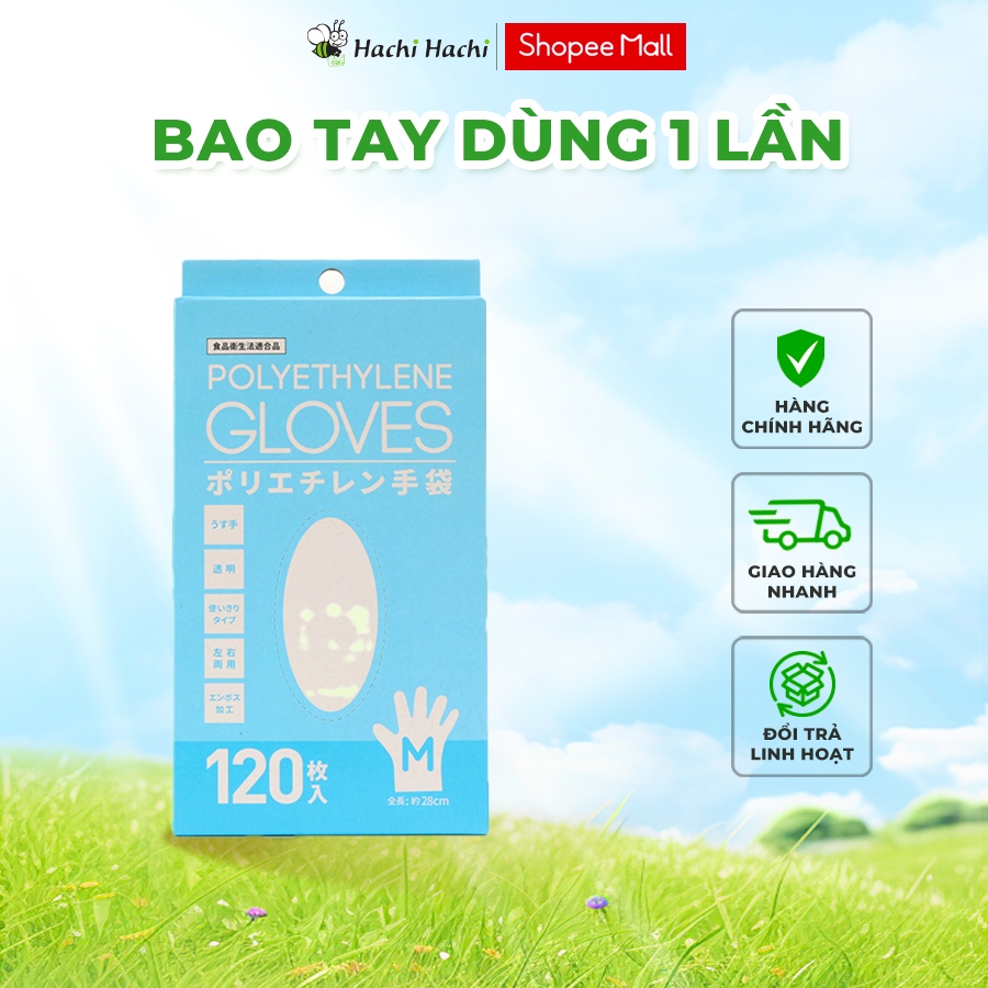 Bao tay dùng 1 lần - Hachi Hachi Japan Shop
