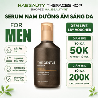 Serum dưỡng trắng cho NAM The Face Shop cấp ẩm The Gentle For Men All-In-One Serum 135ml