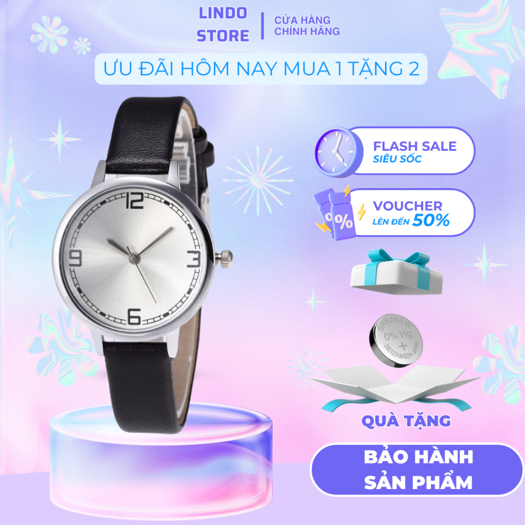 Đồng hồ nữ dây da CINLA ND37 chính hãng thời trang cao cấp giá rẻ