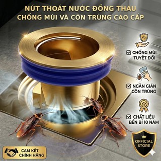 [Đo Kỹ Kích Thước] - Nắp Chặn Lỗ Cống BẰNG ĐỒNG Thoát Nước Một Chiều / Chống Mùi Hôi Chống Côn Trùng Cho Nhà Tắm Nhà Bếp