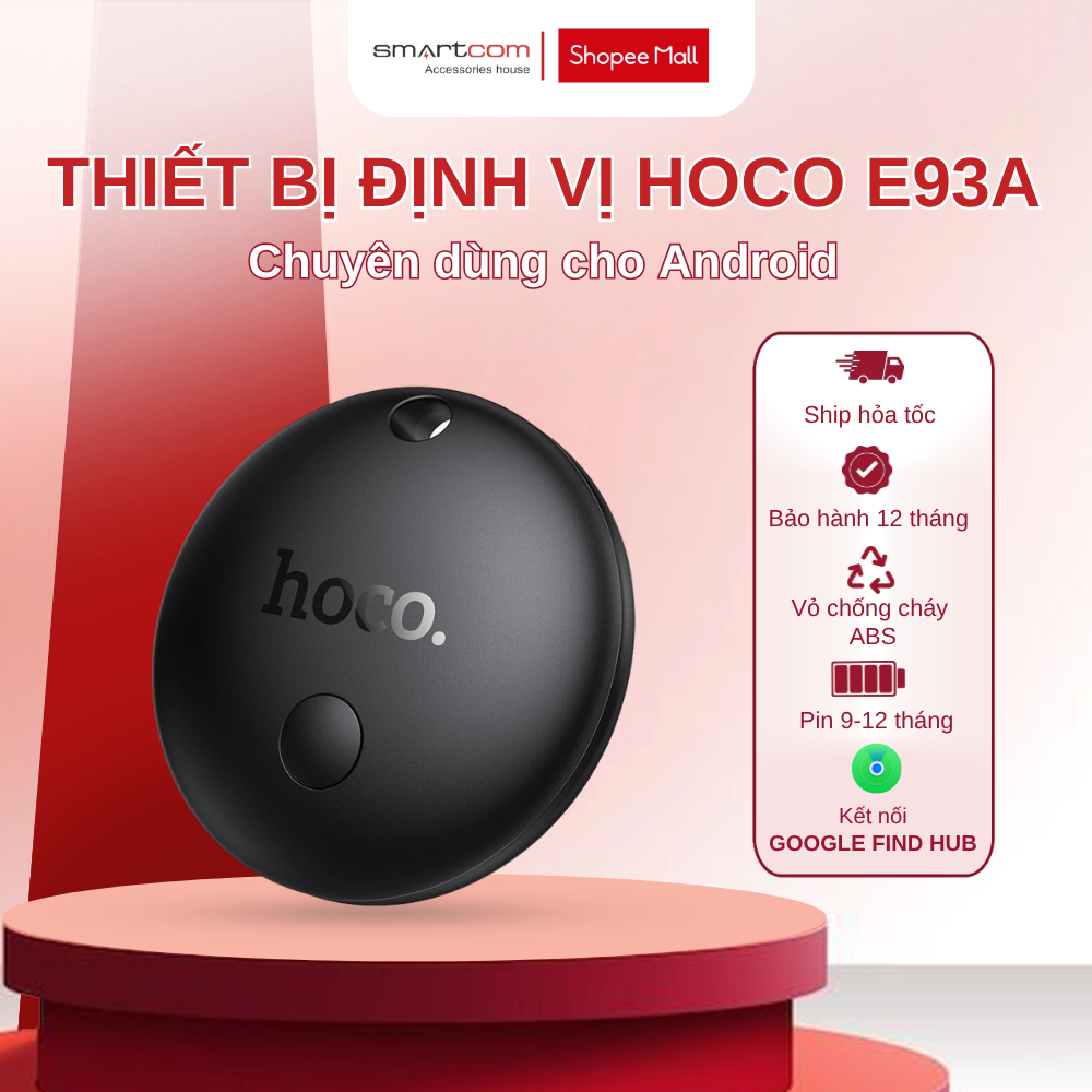 Thiết Bị Định Vị Chống Mất Thông Minh Hoco E93A Bluetooth Dành Cho Android, Công Cụ Truy Tìm Đồ Vật