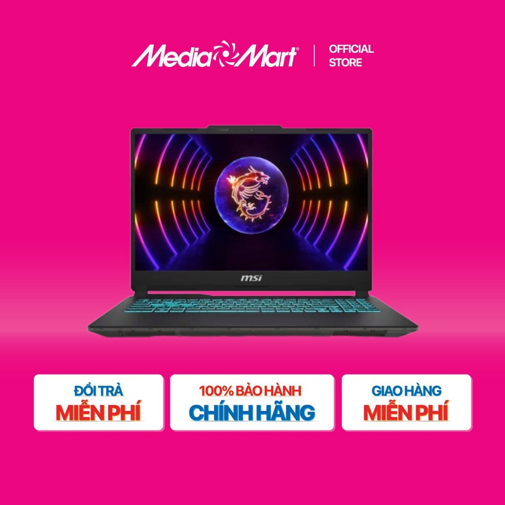 [SieuthiMediaMart] Laptop Gaming MSI Cyborg 15 A13UC-2088VN /i5-13420H/16GB/512GB/15.6"FHD/RTX 3050 