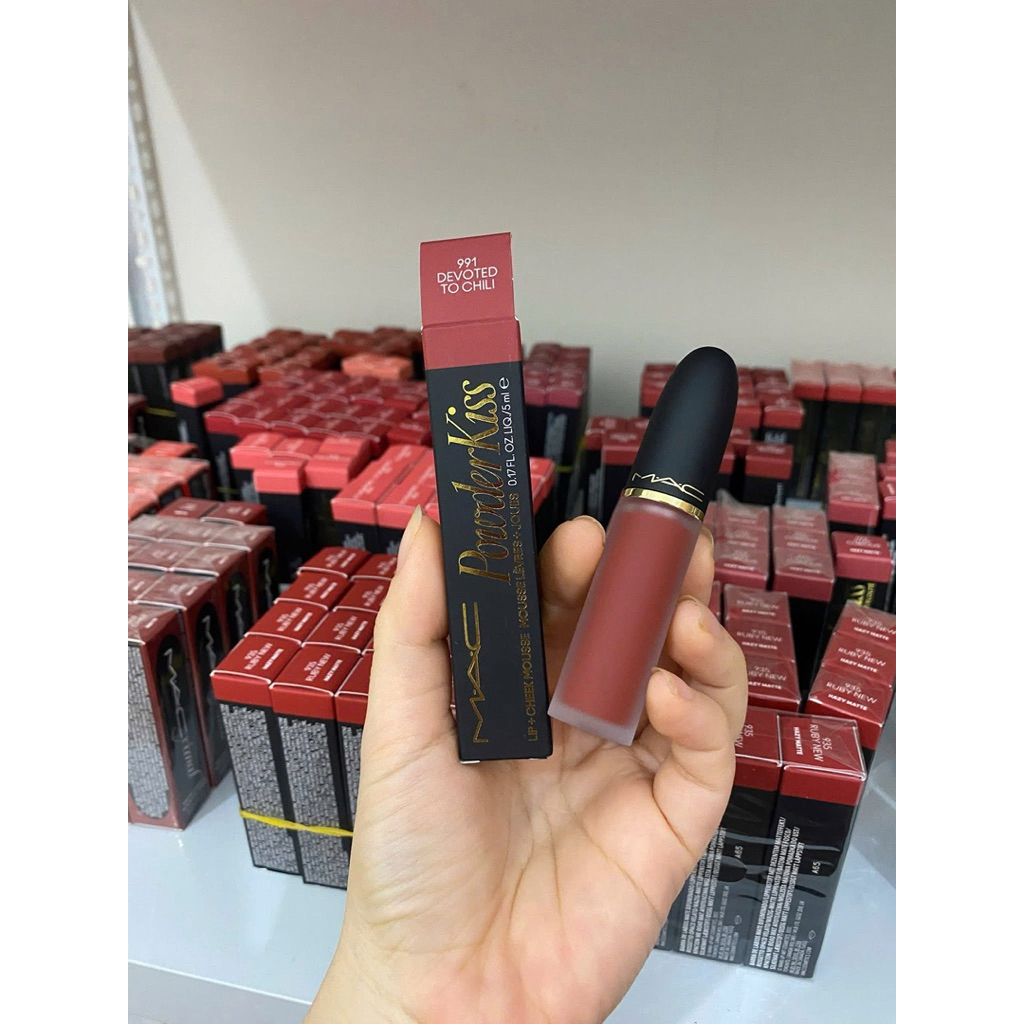 [AUTH 100%] SON KEM M POWDERKISS FULLBOX #991 DEVOTED TO CHILI (mẫu mới)