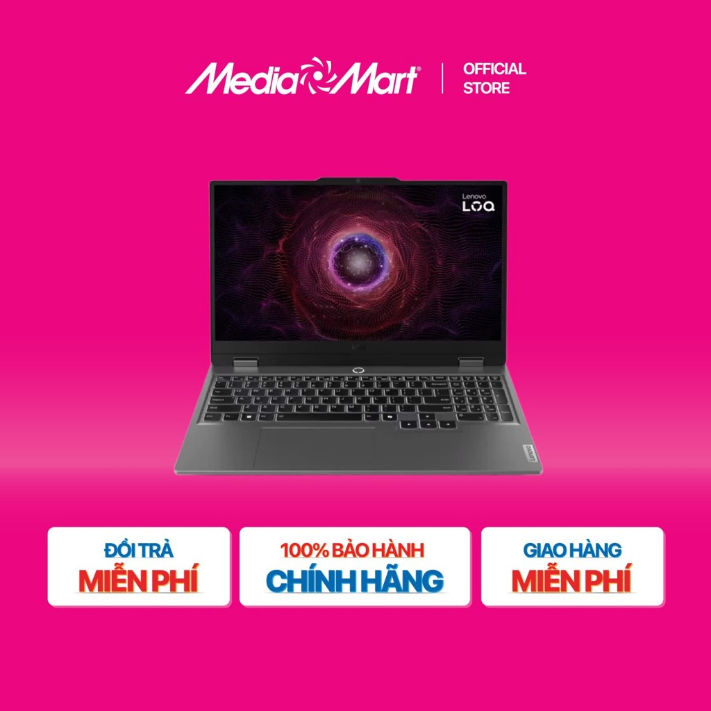 [SieuthiMediaMart] Laptop Lenovo Gaming LOQ 15ARP9 83JC00M3VN /Ryzen 5 7235HS/16GB/1TB/RTX 3050 6GB/