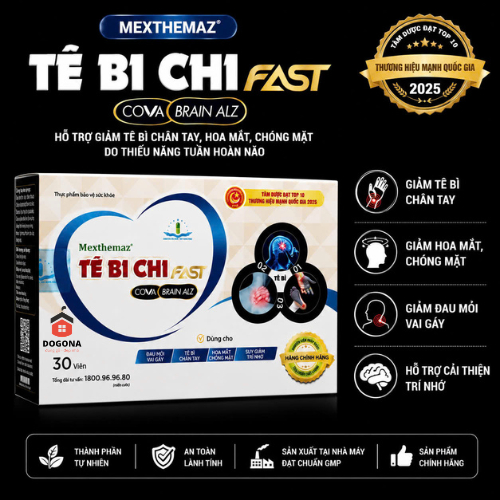 Tê bì chi brain alz hộp 30 viên (MEXTHEMAZ TEBICHI FAST COVA BRAIN ALZ)