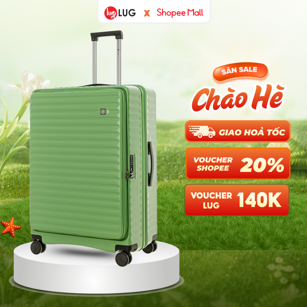 [ VALI DOANH NHÂN ] Vali Du Lịch LUG Lusetti MF001 S20/S25/S29 Nhựa PC Chịu Va Đập Tốt, Khóa TSA Chu