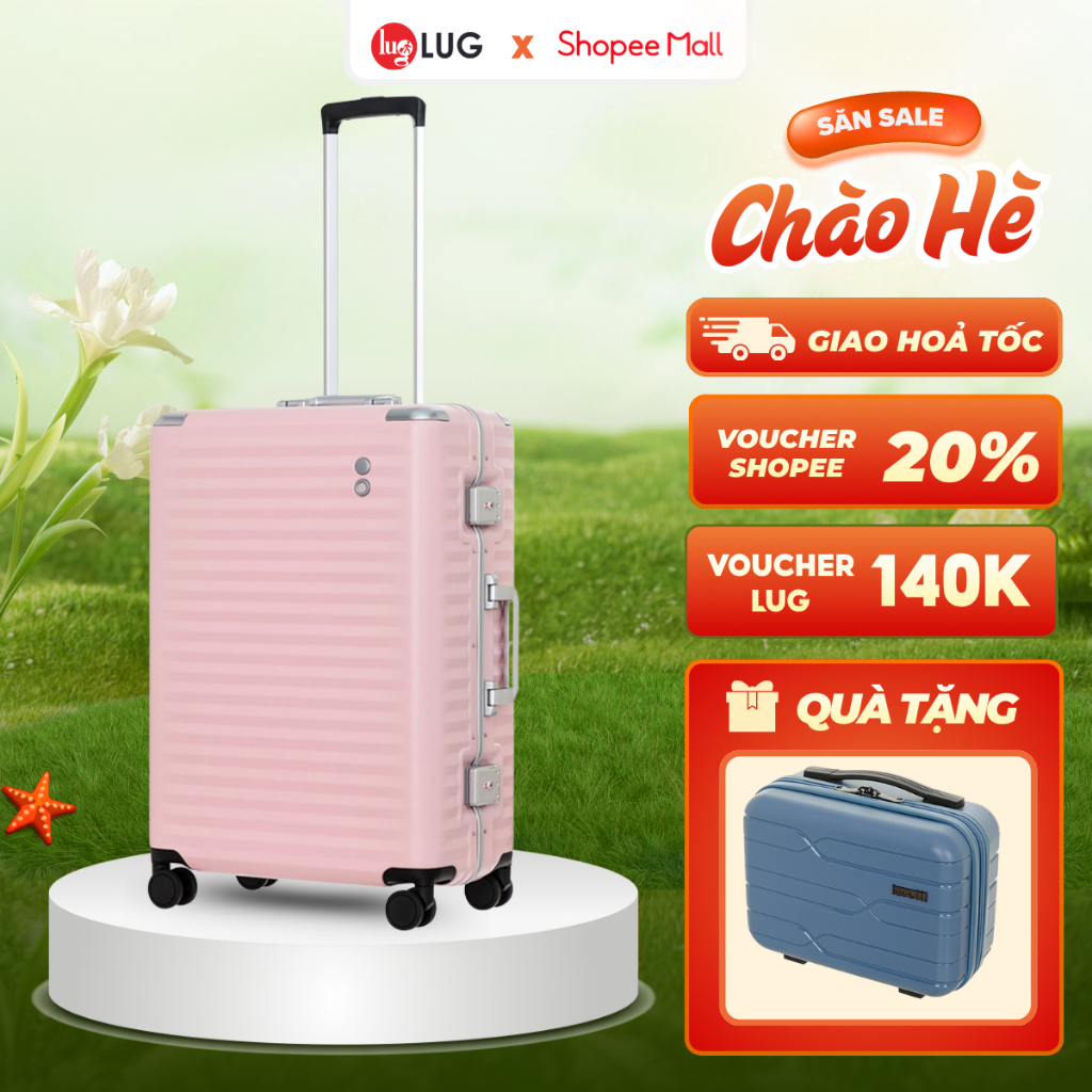 Vali Kéo LUG Echolac PC183E Size 20/24/28 - Nhựa PC cao cấp hạn chế bể vỡ, trầy xước, khoá TSA an ni