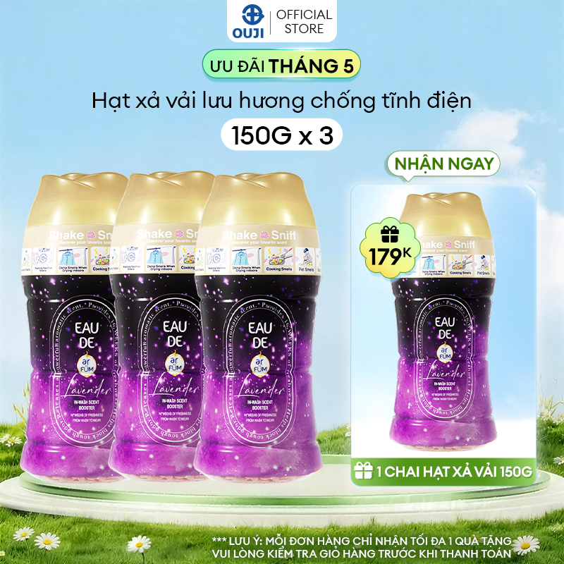 [Special Edition] Combo 3 Hạt Xả Thơm Quần Áo Hương nước hoa ArFUM Lưu Hương lâu, Làm Mềm Vải, Chống