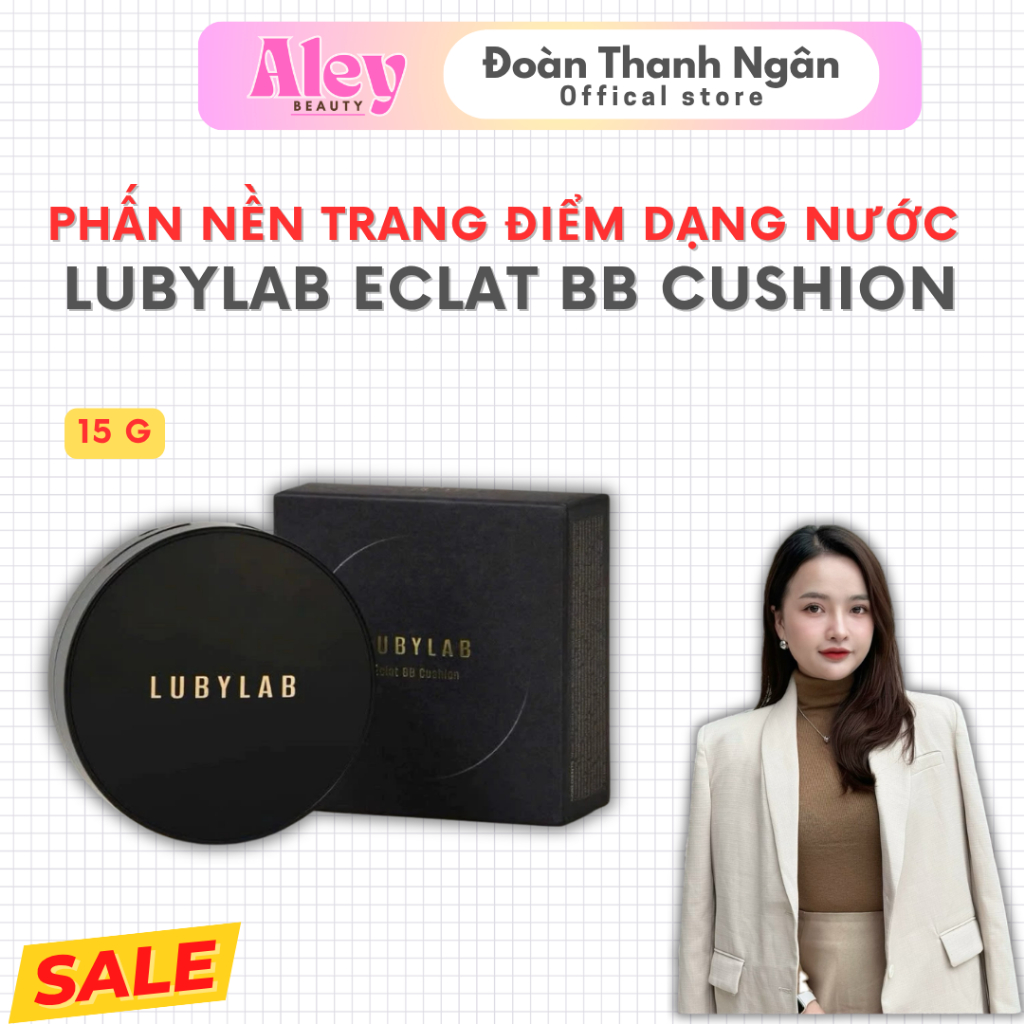 [ LUBYLAB ] Phấn nền trang điểm dạng nước LUBYLAB ECLAT BB CUSHION (Hộp 15g)
