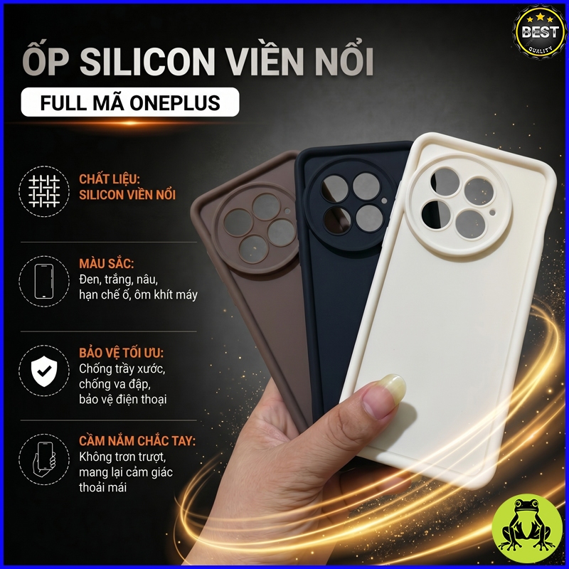 Ốp Lưng silicon viền nổi OnePlus Nord CE3/ Nord CE3 Lite-5G/ Nord 4/ Nord CE4/ Nord CE4 Lite ... ốp 