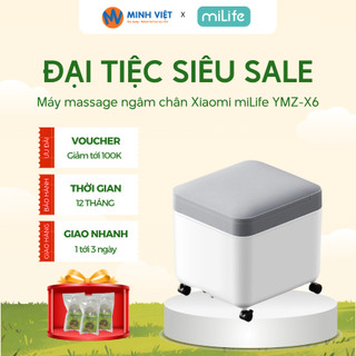 Máy Massage Ngâm Chân Xiaomi miLife YMZ-X6 -Chườm Nóng Và Khử trùng UV - BH 12 Tháng - Minh Việt
