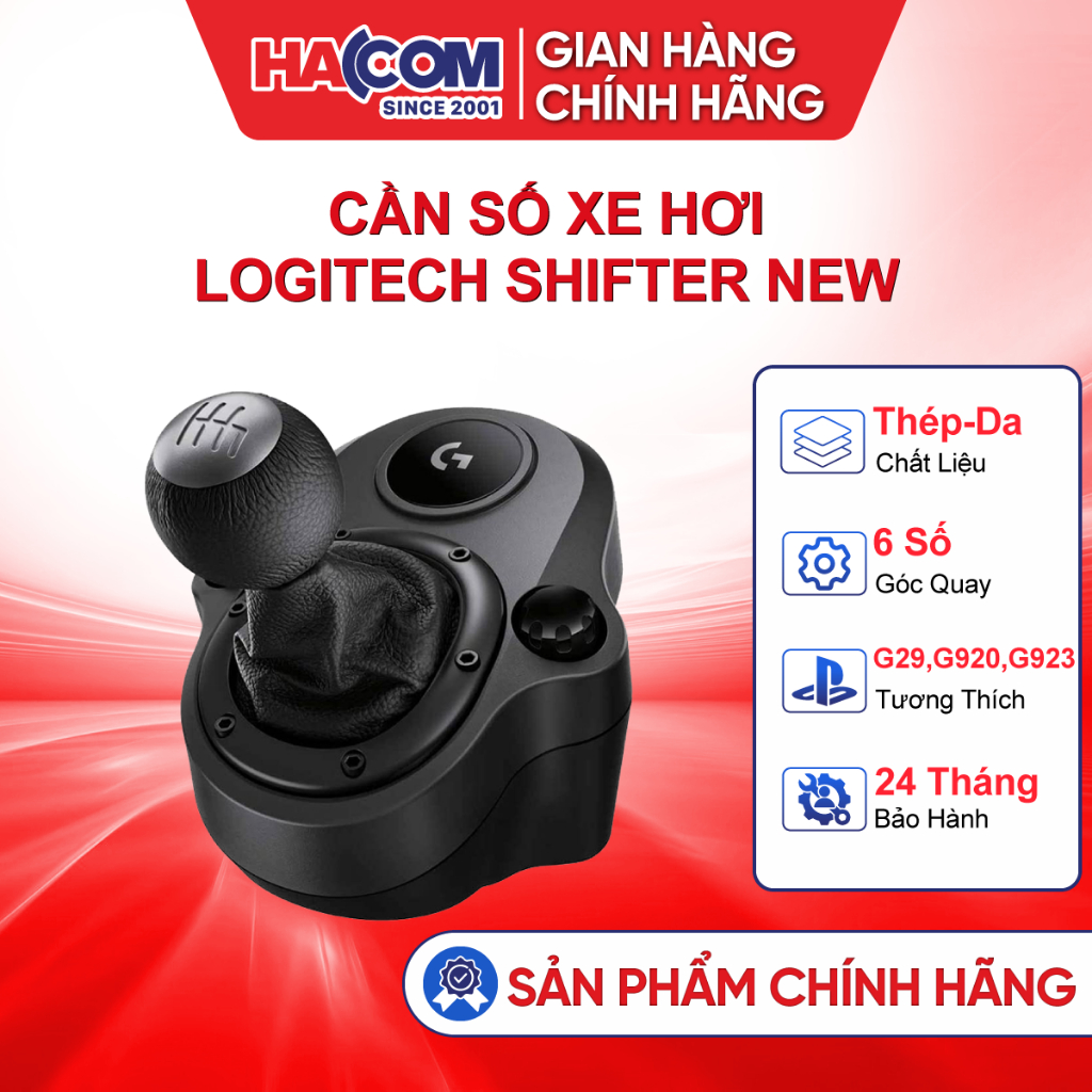 Cần số xe hơi Logitech Shifter New ( Dùng cho vô lăng G29,G920,G923) HACOM PC- bảo hành 12 tháng