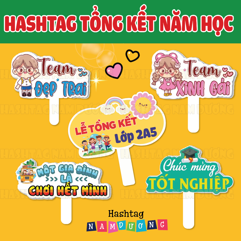 [ Hashtag Tổng Kết- Tốt Nghiệp - Kỷ Yếu ] Hashtag Cầm Tay Chụp Ảnh Lớp Học Chủ Đề Tổng Kết, Tốt Nghi