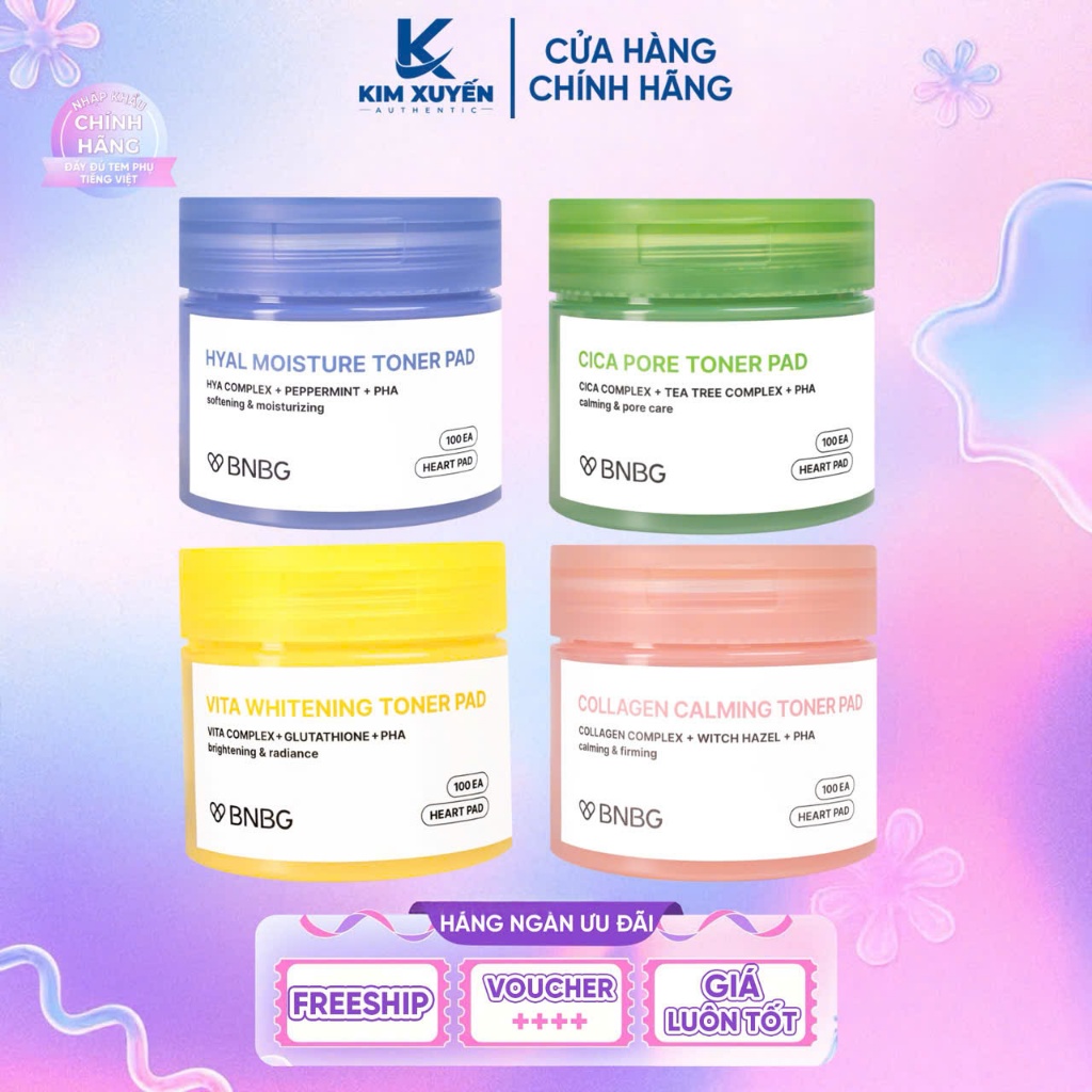 [ BNBG ] TONER PAD BNBG 100 Pads - 140ML