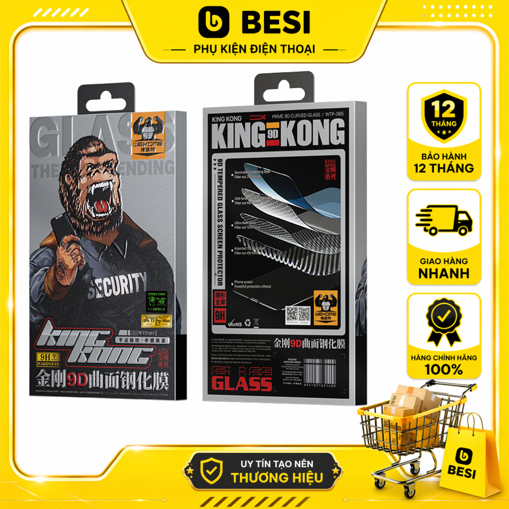 Kính Cường Lực WEKOME WTP-065 HD/Matte/Privacy Gaming Tempered Glass Screen Protector (Bộ 10 cái)