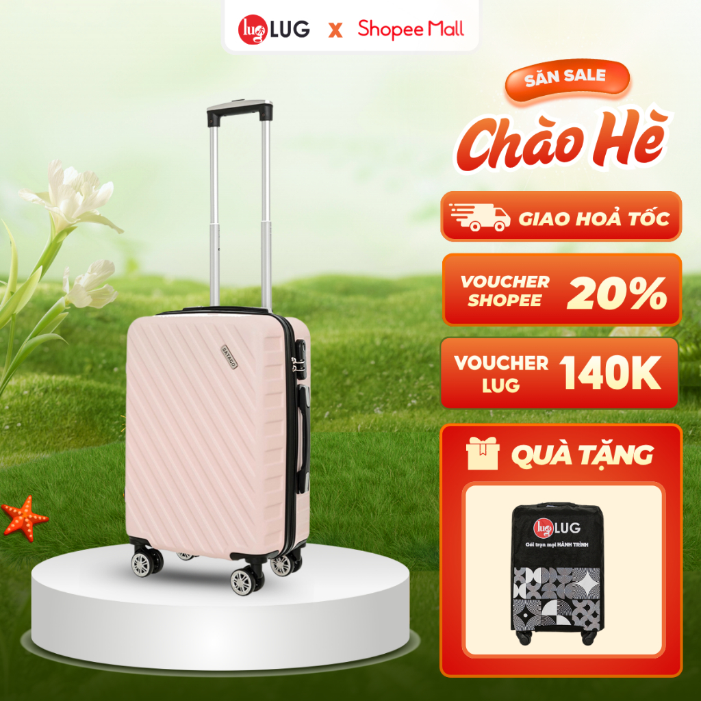[LUG x KOL] Vali Kéo LUG SATACO MD24185 - SIZE 20 - Nhựa ABS Hạn Chế Trầy Xước, Khóa Số Bảo Mật An T