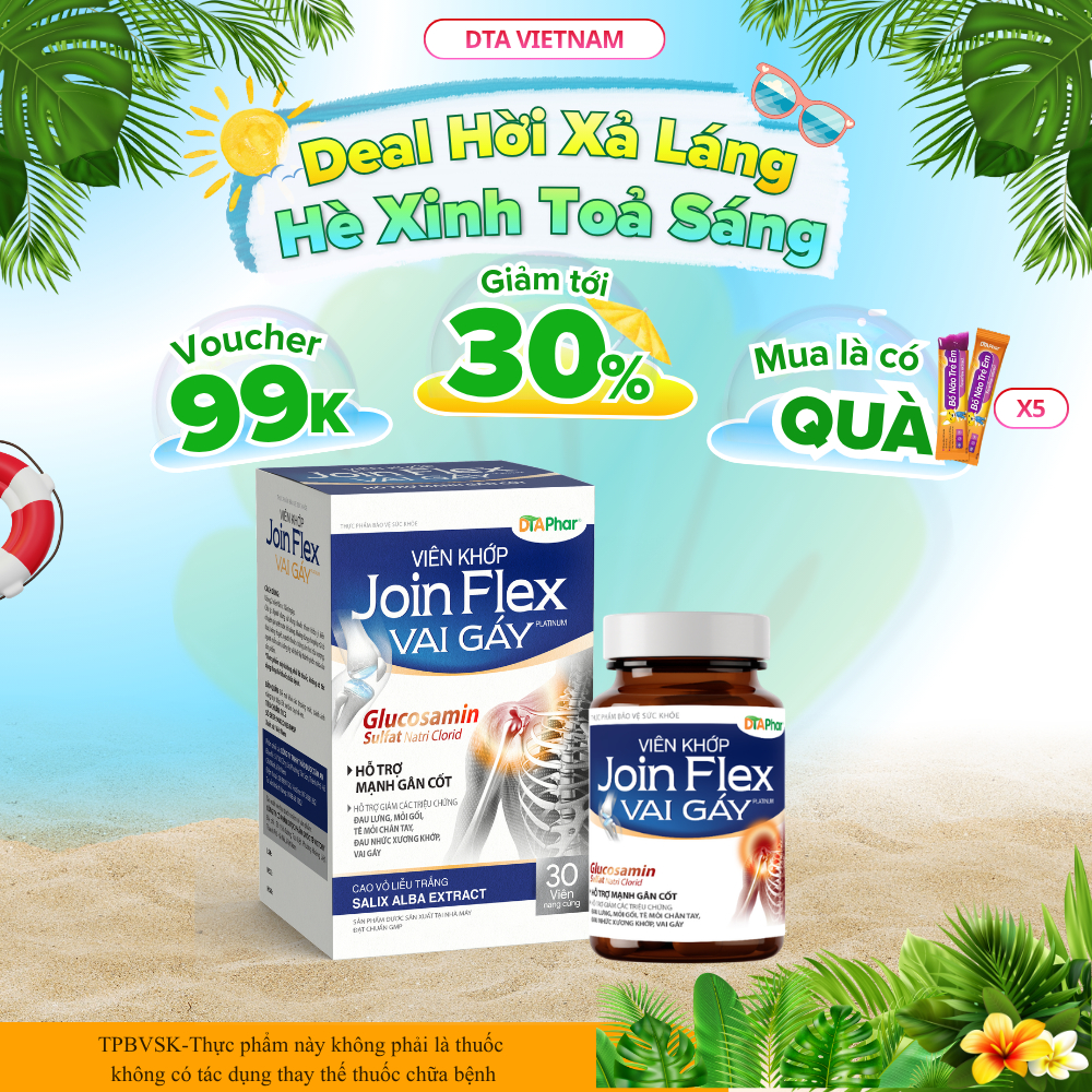 Viên uống Joint Extra và JOIN FLEX  giúp dưỡng khớp làm trơn ổ khớp giảm đau tê nhức thái hoá khớp H
