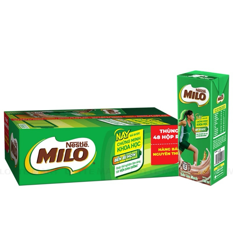 Thùng 48 hộp sữa Milo 180ml