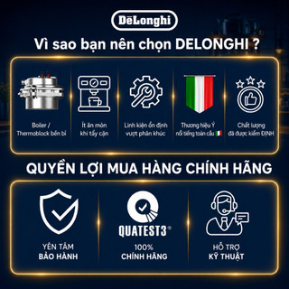 Máy Pha Cà Phê Espresso DeLonghi Stilosa EC230.BK – 15 Bar, Vòi Đánh Sữa, Pha Cappuccino & Latte