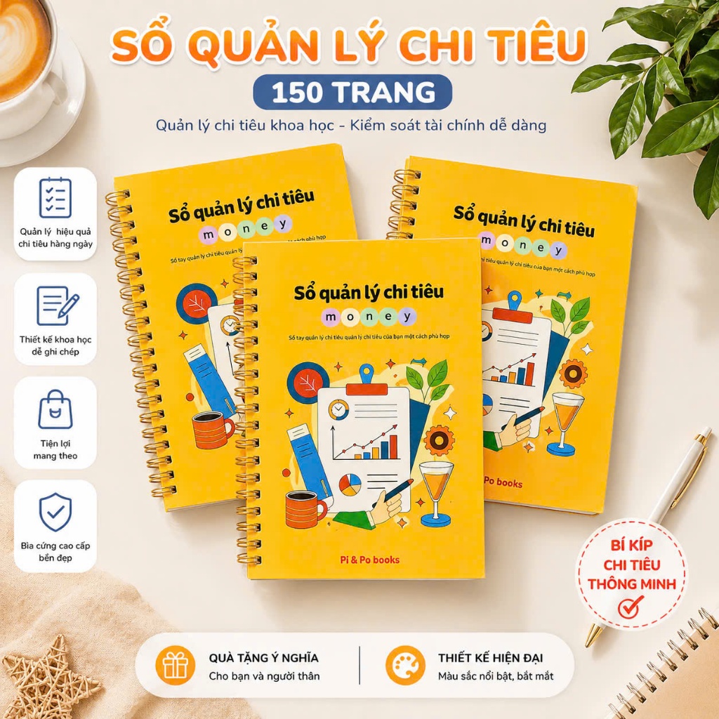 Sổ Quản Lý Chi Tiêu Lò Xo A5 Cute -Sổ Chi Tiêu Cá Nhân- Sổ Tay Ghi Chép Chi Tiêu Hàng Ngày-